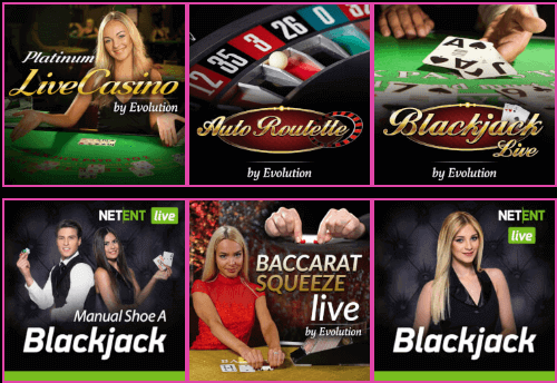 LuckyNiki Live Casino Games